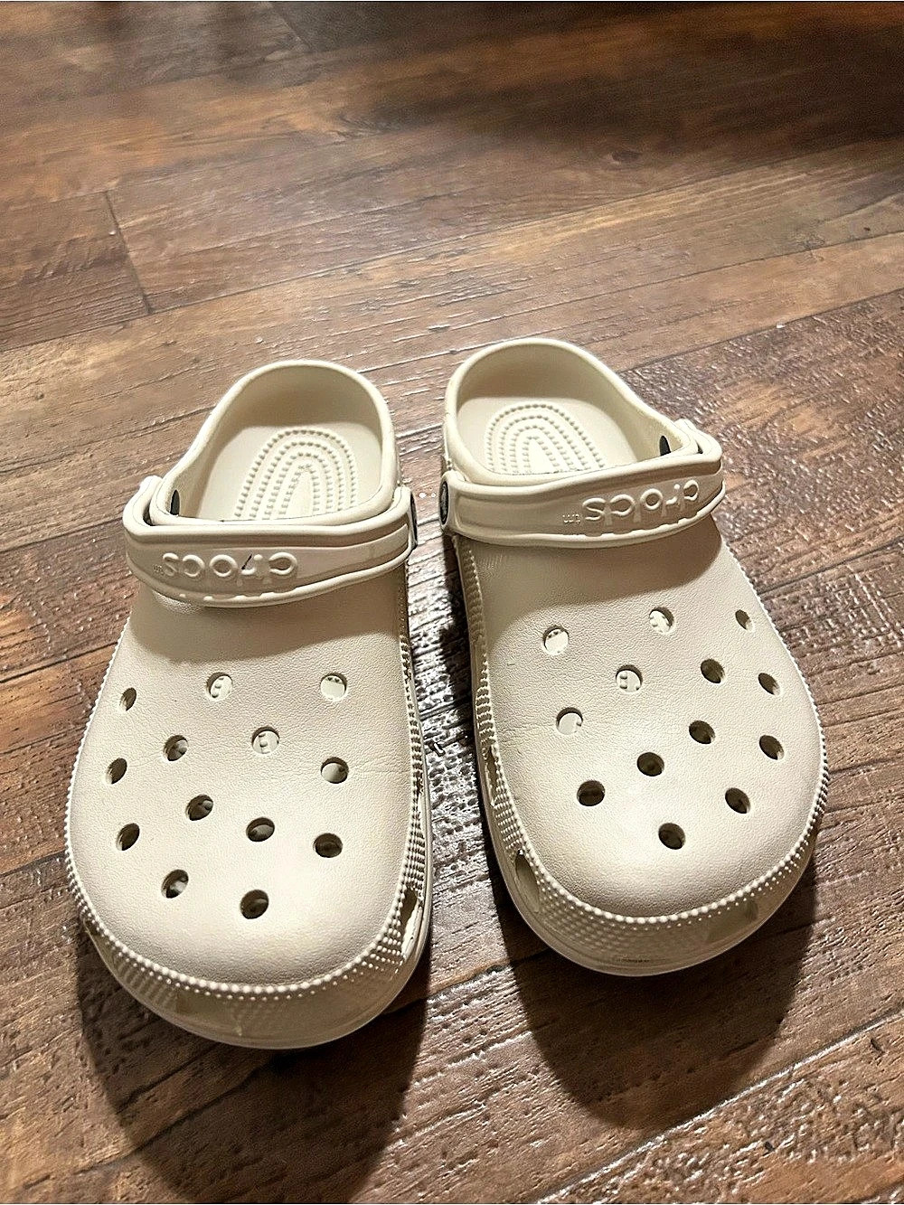 Ivory Classic Crocs; Size women’s 10 or men’s 8